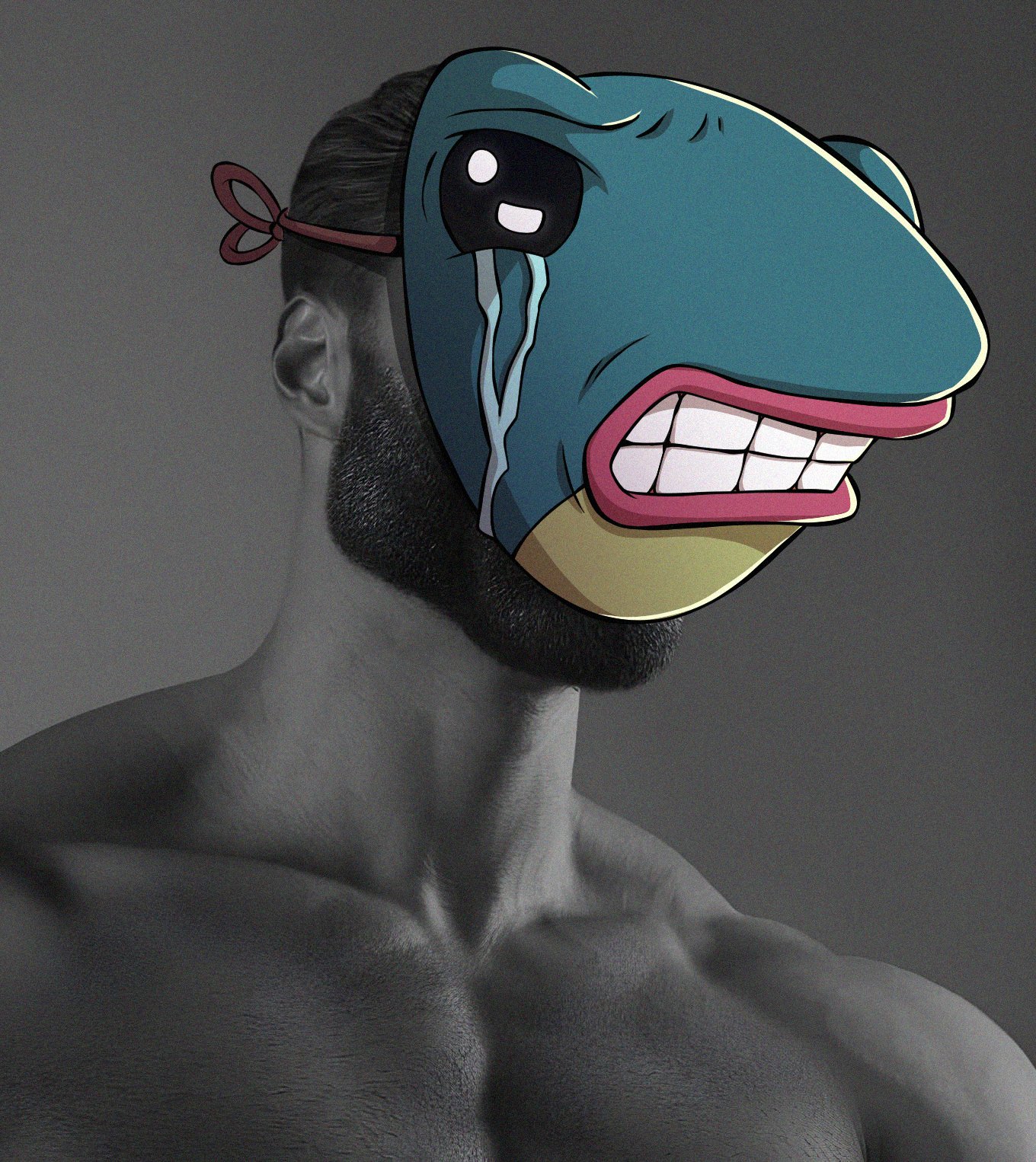 Chad frog mask